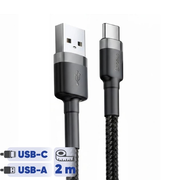 کابل شارژ Baseus مدل USB-A to USB-C Cafule AG1