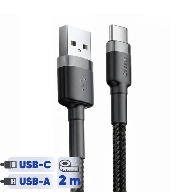 کابل شارژ Baseus مدل USB-A to USB-C Cafule AG1