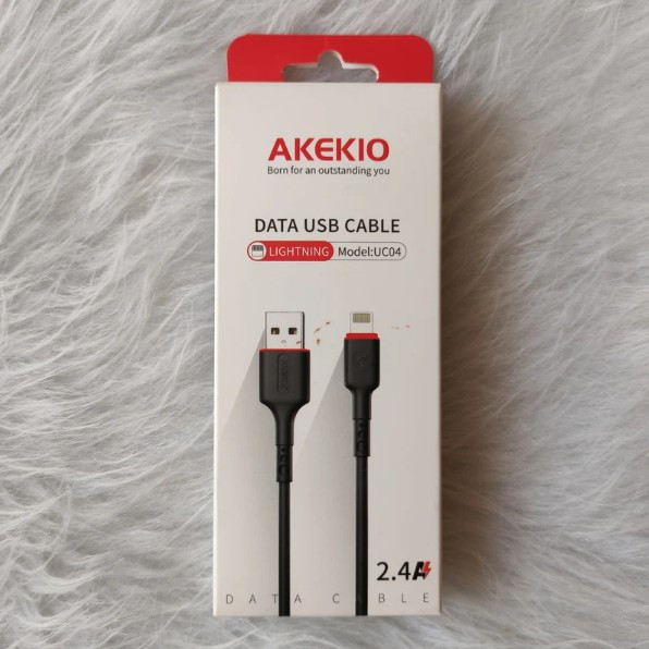 کابل شارژ AKEKIO مدل UC04 USB-A به Lightning
