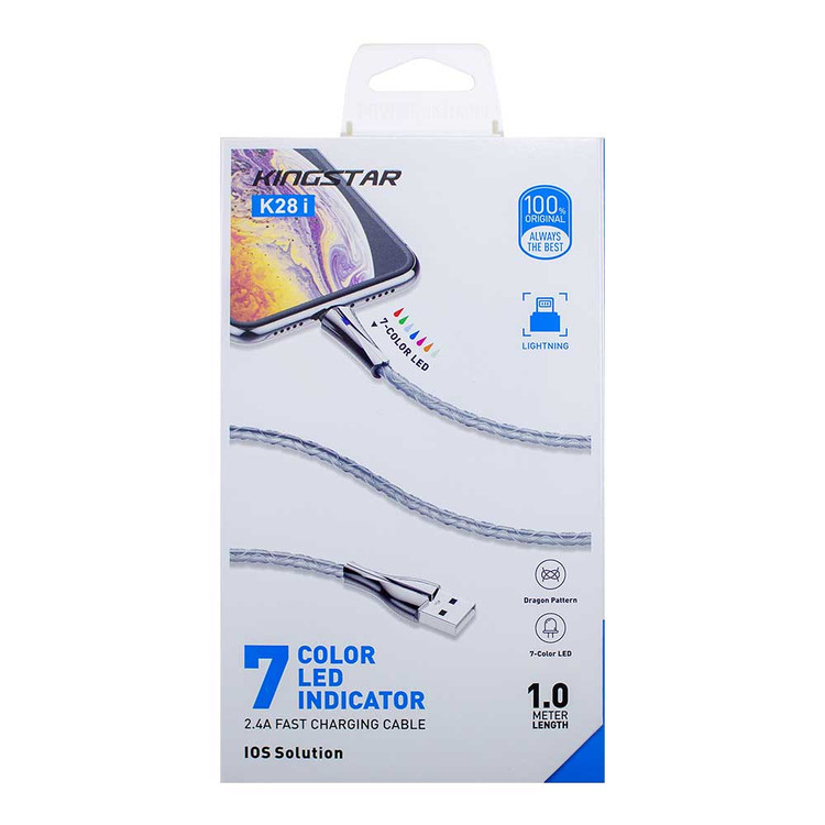 کابل شارژ LIGHTNING KINGSTAR مدل K28I