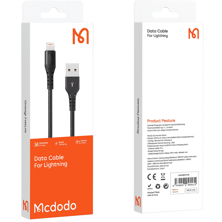 کابل شارژ LIGHTNING MCDODO مدل CA-2260