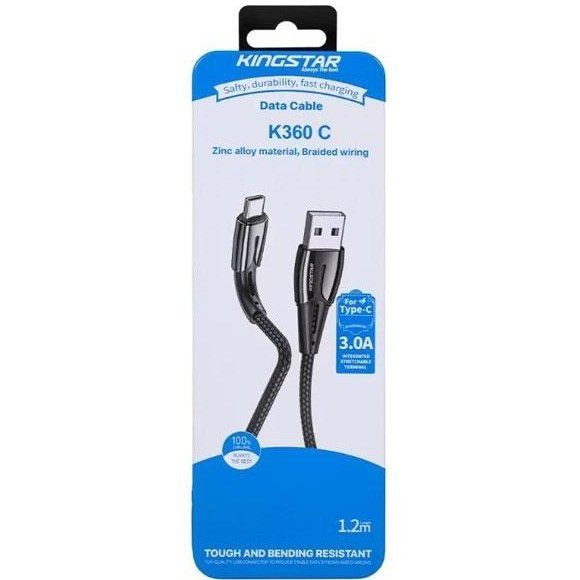 کابل شارژ TYPE-C KINGSTAR مدل K360C