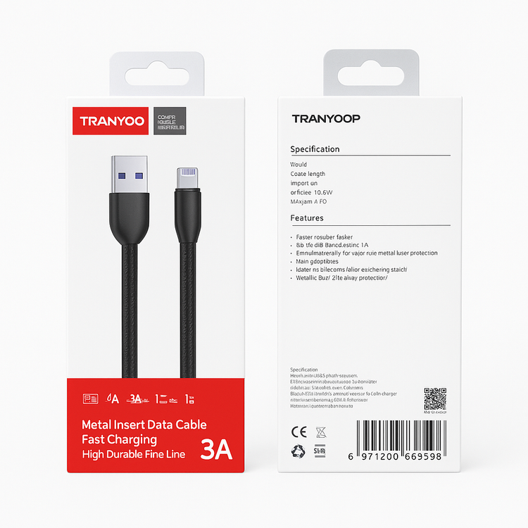 کابل شارژ USB TO LIGHTNING TRANYOO مدل X9