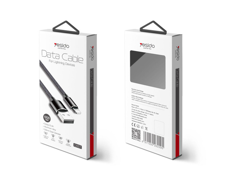 کابل شارژ YESIDO LIGHTNING مدل CA57