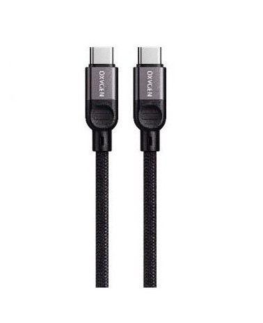 کابل شارژ و انتقال داده اکسیژن مدل LX36 توان ۶۰ وات، USB-C به USB-C، طول ۱.۲ متر