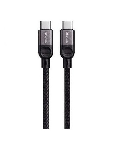 کابل شارژ و انتقال داده اکسیژن مدل LX36 توان ۶۰ وات، USB-C به USB-C، طول ۱.۲ متر