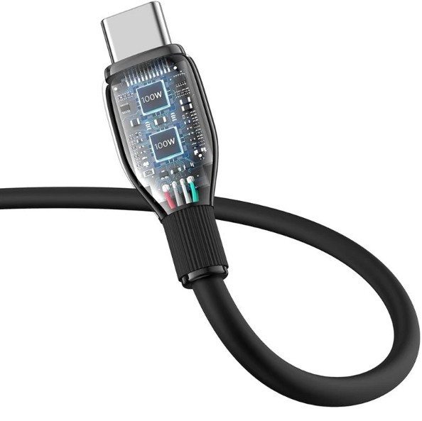 كابل شارژ Baseus مدل Cluster C/C 1.2M مشكي