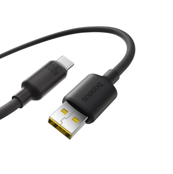 كابل شارژر BASEUS مدل E0426800 1M USB-A TO USB-C مشكي