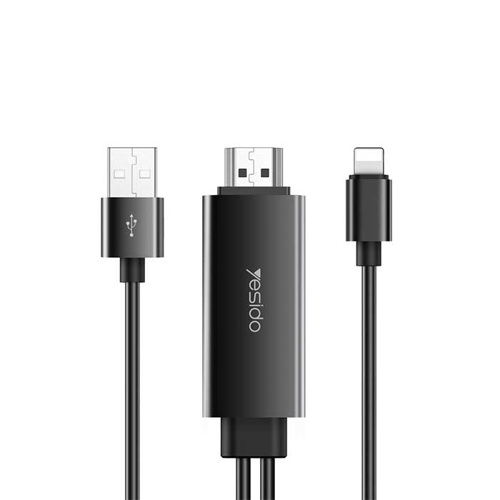 کابل تبدیل YESIDO HDMI مدل HM04 لایتنینگ به HDMI با پشتیبانی از کیفیت 4K