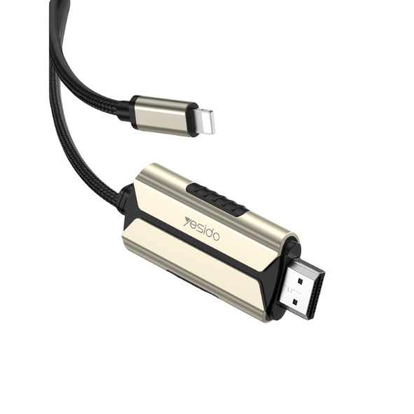 کابل تبدیل YESIDO HDMI مدل HM13 لایتنینگ به HDMI با کیفیت Full HD