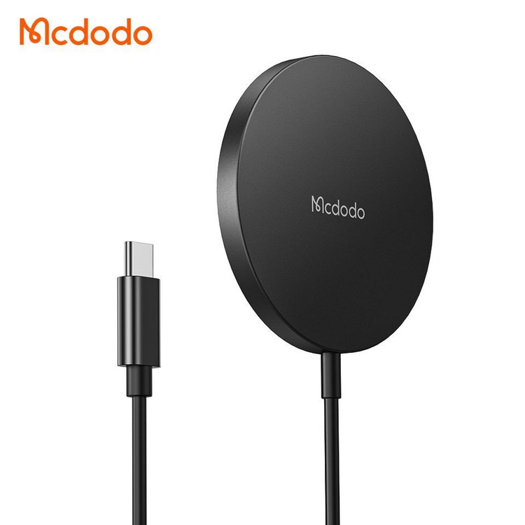 شارژر وایرلس مگنتی MCDODO مدل CH-4360 با فناوری Qi و نورپردازی LED